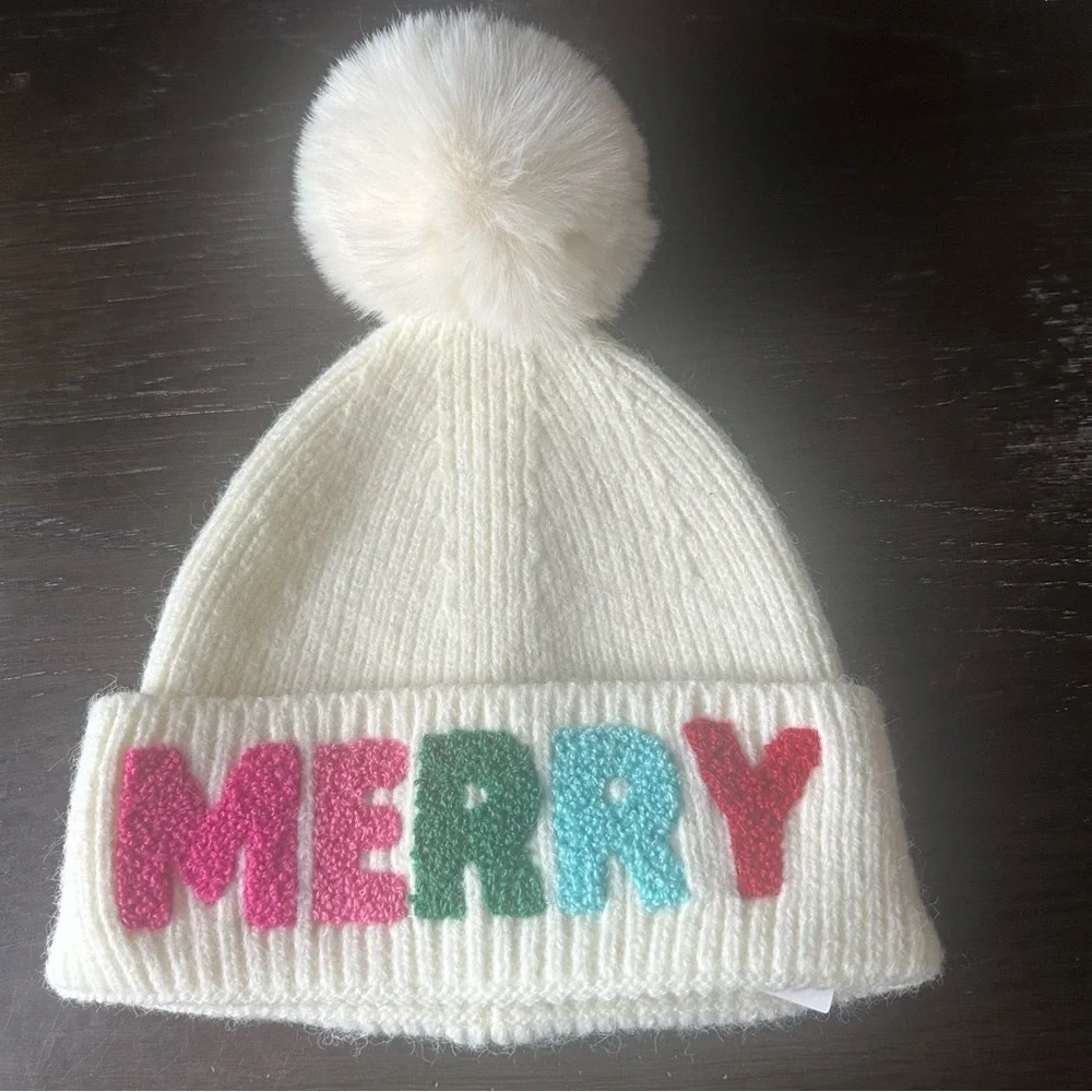 Shiraleah Pink and Green Knit Hat